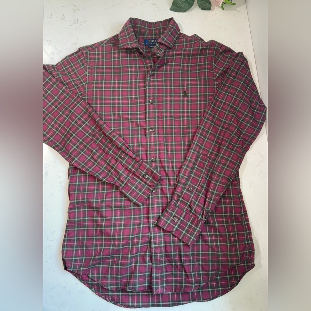 Polo Ralph Lauren Red Plaid Shirt - Picture 2 of 7